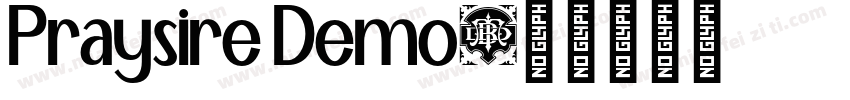 Praysire Demo字体转换